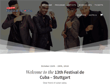 Tablet Screenshot of kuba-festival.com